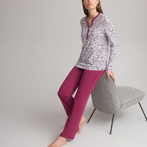 Bedrukte pyjama, zuiver katoen ANNE WEYBURN. Katoen materiaal. Maten 54/56 FR - 52/54 EU. Multicolor kleur