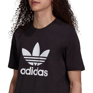 T-shirt korte mouwen groot trefoil logo adidas Originals. Katoen materiaal. Maten S. Zwart kleur