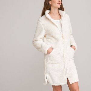 Kamerjas met ritssluiting, in fleecetricot LA REDOUTE COLLECTIONS. Fleece tricot materiaal. Maten 46/48 FR - 44/46 EU. Wit kleur