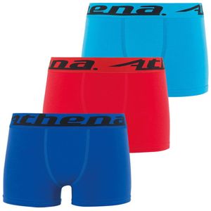 Set van 3 boxershorts ATHENA. Katoen materiaal. Maten 6/8 jaar - 114/126 cm. Multicolor kleur
