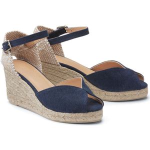 Espadrilles met sleehak Bianca CASTANER. Katoen materiaal. Maten 39. Blauw kleur