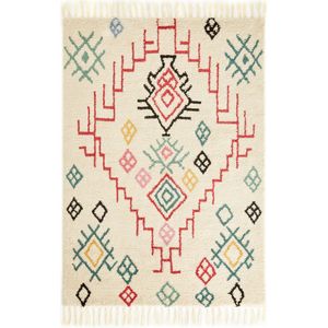 Tapijt in wol, berber stijl, Adza LA REDOUTE INTERIEURS. Wol materiaal. Maten 160 x 230 cm. Multicolor kleur