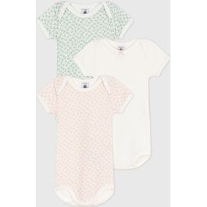 Petit Bateau - Rompertjes - Multicolor - Katoen - Set van 3