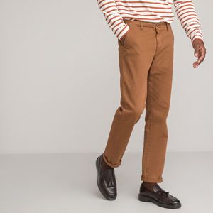 Chino broek Signature, regular snit LA REDOUTE COLLECTIONS. Katoen materiaal. Maten 40 FR - 44 EU. Kastanje kleur