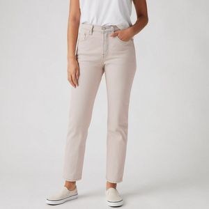 Jeans 501® Crop LEVI'S. Denim materiaal. Maten Maat 32 (US) - Lengte 28. Rood kleur