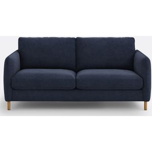 Zetel in melêe, 3-zit, Loméo LA REDOUTE INTERIEURS. Mêlee polyester materiaal. Maten 3-zit. Blauw kleur