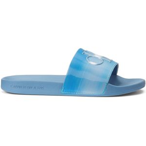 Slippers voor zwembad Monogram CALVIN KLEIN JEANS. Polyurethaan materiaal. Maten 38. Blauw kleur