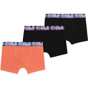 Set van 3 boxershorts Ecodim DIM. Katoen materiaal. Maten 10 jaar - 138 cm. Zwart kleur