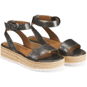 Sandalen comfortabel platform castello CHATTAWAK. Synthetisch materiaal. Maten 38. Zwart kleur