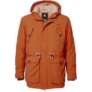 Parka met kap PETROL INDUSTRIES. Nylon/polyamide materiaal. Maten L. Oranje kleur