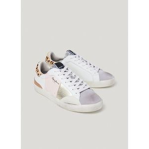 Lage sneakers Lane Sweet W PEPE JEANS. Leer materiaal. Maten 36. Wit kleur