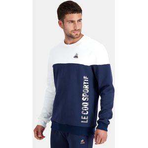 Sweater met ronde hals colorblock LE COQ SPORTIF. Katoen materiaal. Maten XS. Blauw kleur