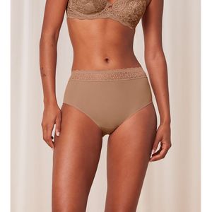 Slip Midi Feel of Modal TRIUMPH. Modal materiaal. Maten XS. Kastanje kleur