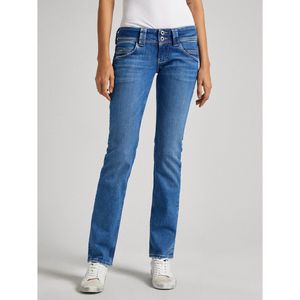 Slim jeans, lage taille PEPE JEANS. Denim materiaal. Maten Maat 31 US - Lengte 30. Blauw kleur