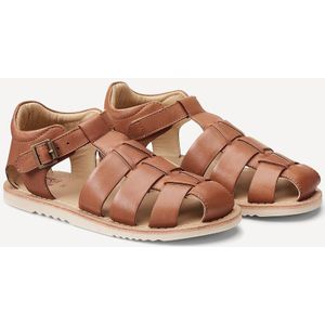 Leren sandalen LA REDOUTE COLLECTIONS. Leer materiaal. Maten 34. Kastanje kleur