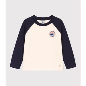 T-shirt met lange mouwen PETIT BATEAU. Katoen materiaal. Maten 6 jaar - 114 cm. Blauw kleur