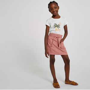 LA REDOUTE COLLECTIONS - Korte Rechte Rok - Kastanje Kleur - Katoen