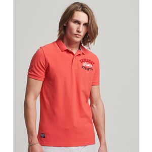 Polo met korte mouwen SUPERDRY. Katoen materiaal. Maten L. Roze kleur