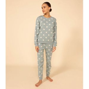 Pyjama met lange mouwen, in katoen Lienne PETIT BATEAU. Katoen materiaal. Maten M. Groen kleur