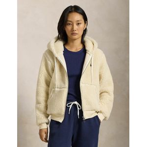 Zip-up hoodie in sherpa POLO RALPH LAUREN. Polyester materiaal. Maten L. Beige kleur