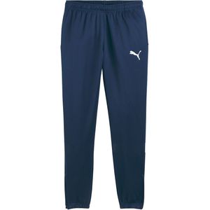 Voetbal joggingbroek PUMA. Polyester materiaal. Maten XL. Blauw kleur
