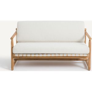 2-zits tuinbank in teak Talulah AM.PM. Teak materiaal. Maten 2-zit. Beige kleur