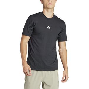 T-shirt korte mouwen voor training adidas Performance. Polyester materiaal. Maten L. Zwart kleur
