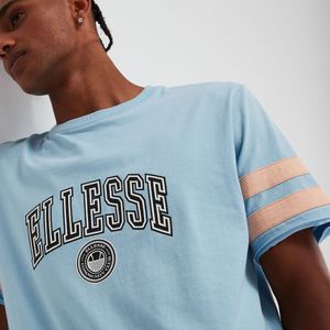 T-shirt met korte mouwen, groot logo ELLESSE. Katoen materiaal. Maten S. Blauw kleur