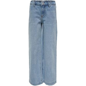 Wijde jeans KIDS ONLY. Katoen materiaal. Maten 8 jaar - 126 cm. Blauw kleur