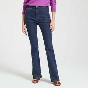 Bootcut jeans ANNE WEYBURN. Denim materiaal. Maten 42 FR - 40 EU. Blauw kleur