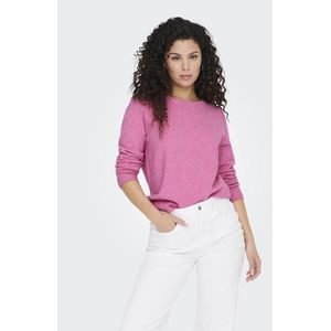 Trui met ronde hals ONLY. Viscose materiaal. Maten S. Roze kleur