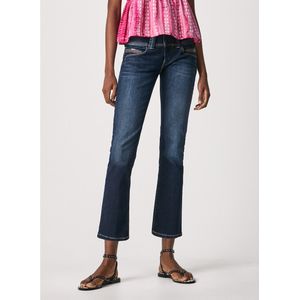 Rechte jeans Venus, lage taille PEPE JEANS. Denim materiaal. Maten Maat 27 (US) - Lengte 30. Blauw kleur