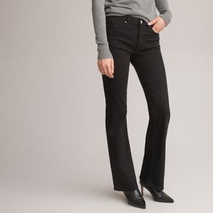 Bootcut jeans LA REDOUTE COLLECTIONS. Denim materiaal. Maten 46 FR - 44 EU. Zwart kleur