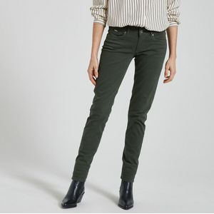 Skinny jeans, lage taille PEPE JEANS. Katoen materiaal. Maten Maat 28 US - Lengte 32. Groen kleur