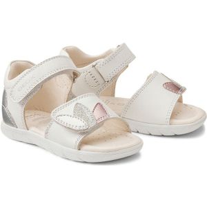 Sandalen met gesloten hiel, Alul GEOX. Leer materiaal. Maten 27. Wit kleur