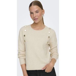 Trui met ronde hals ONLY. Polyester materiaal. Maten L. Beige kleur