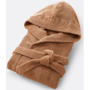 Badjas met kap in bouclette badstof 450 g/m2, Haxel