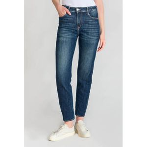 Mom jeans Basic 400/17, hoge taille LE TEMPS DES CERISES. Denim materiaal. Maten 24 US - 32 EU. Blauw kleur