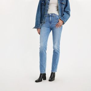 Jeans 724™ High Rise Straight LEVI'S. Denim materiaal. Maten Maat 28 (US) - Lengte 32. Blauw kleur