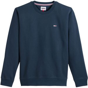 Sweater met ronde hals Regular Fleece, bio katoen TOMMY JEANS. Katoen materiaal. Maten L. Blauw kleur