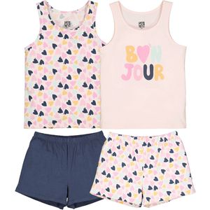 Set van 2 pyjashorts in jersey LA REDOUTE COLLECTIONS. Katoen materiaal. Maten 3 jaar - 94 cm. Roze kleur