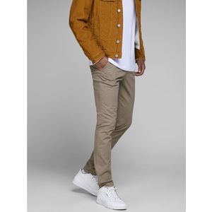 Chino slim broek Marco JACK & JONES. Katoen materiaal. Maten Maat 30 (US) - Lengte 32. Beige kleur