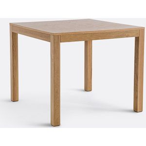 Nusso - Eiken Eettafel - Kastanje Kleur - Hout - Voor 2 tot 4 Personen