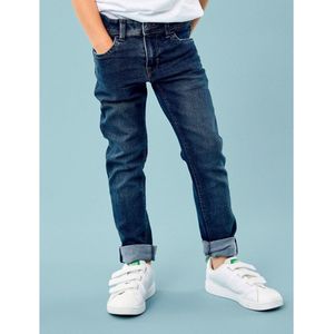 Slim jeans NAME IT. Katoen materiaal. Maten 13 jaar - 153 cm. Blauw kleur