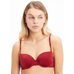 Balconnetbh met paddings CALVIN KLEIN UNDERWEAR. Microvezel materiaal. Maten 85B FR - 70B EU. Rood kleur