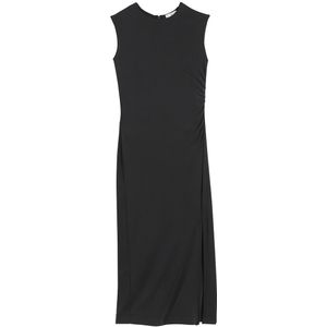 Lange jurk zonder mouwen LA REDOUTE COLLECTIONS. Modal materiaal. Maten 46 FR - 44 EU. Zwart kleur