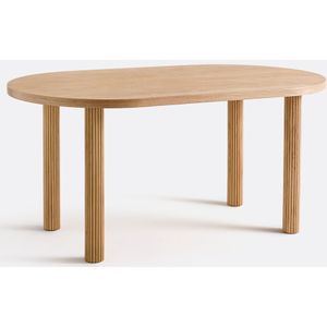 Set van 4 gecanneleerde tafelpoten, Alzar LA REDOUTE INTERIEURS. Hout, medium (MDF) materiaal. Maten 6 personen. Beige kleur