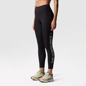 Legging Flex 8in voor sport en running, hoge taille THE NORTH FACE. Polyester materiaal. Maten XL. Zwart kleur