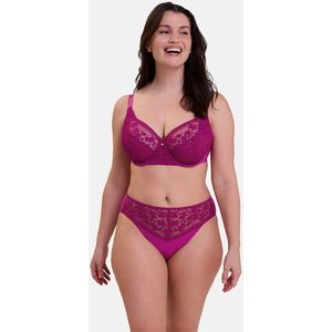 Omsluitende beugel-BH Suzie SANS COMPLEXE. Kant materiaal. Maten 95E FR - 80E EU. Roze kleur