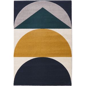 Grafisch tapijt, Pola SO'HOME. Polypropyleen materiaal. Maten 160 x 230 cm. Multicolor kleur